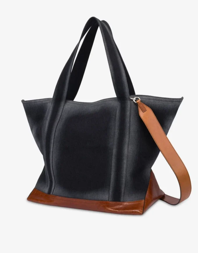 Grand sac fourre-tout en denim Grand sac fourre-tout en denim