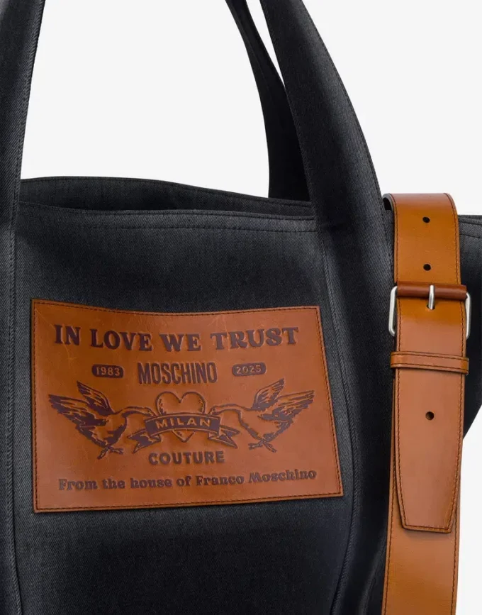 Grand sac fourre-tout en denim Grand sac fourre-tout en denim