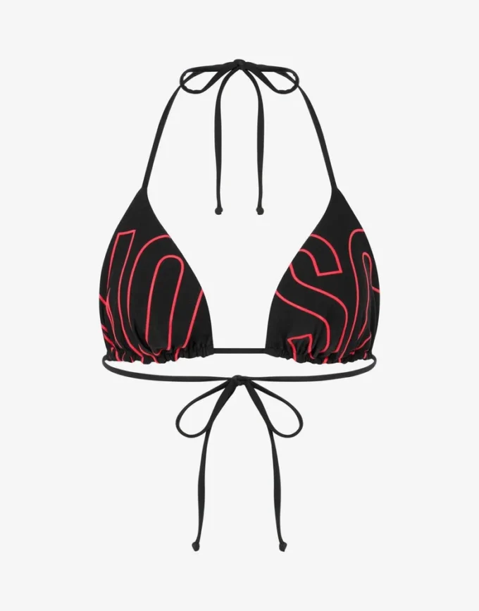 Haut de bikini en lycra imprimé