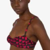 Haut de bikini en lycra imprimé