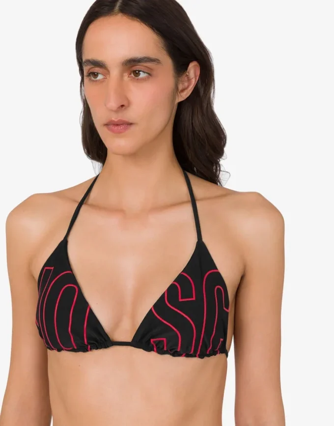 Haut de bikini en lycra imprimé