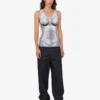 Haut en jersey de coton stretch imprimé Haut en jersey de coton stretch imprimé