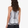 Haut en jersey de coton stretch imprimé Haut en jersey de coton stretch imprimé
