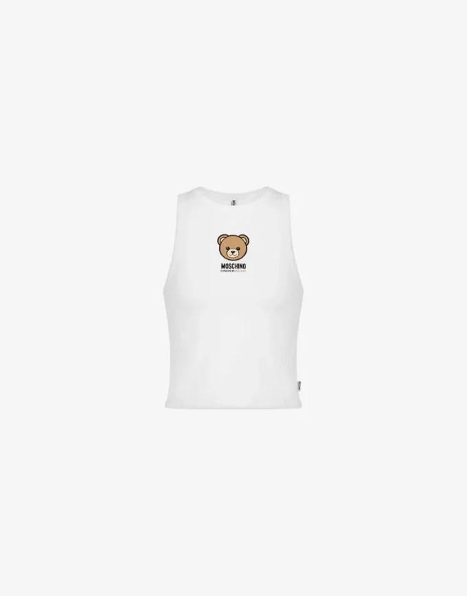 Haut en jersey de coton stretch Moschino Teddy Bear