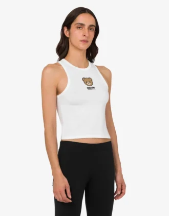 Haut en jersey de coton stretch Moschino Teddy Bear