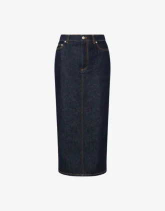 Jupe en denim bleu