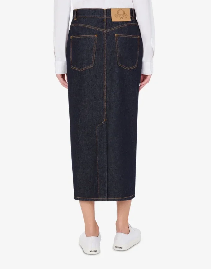 Jupe en denim bleu Jupe en denim bleu
