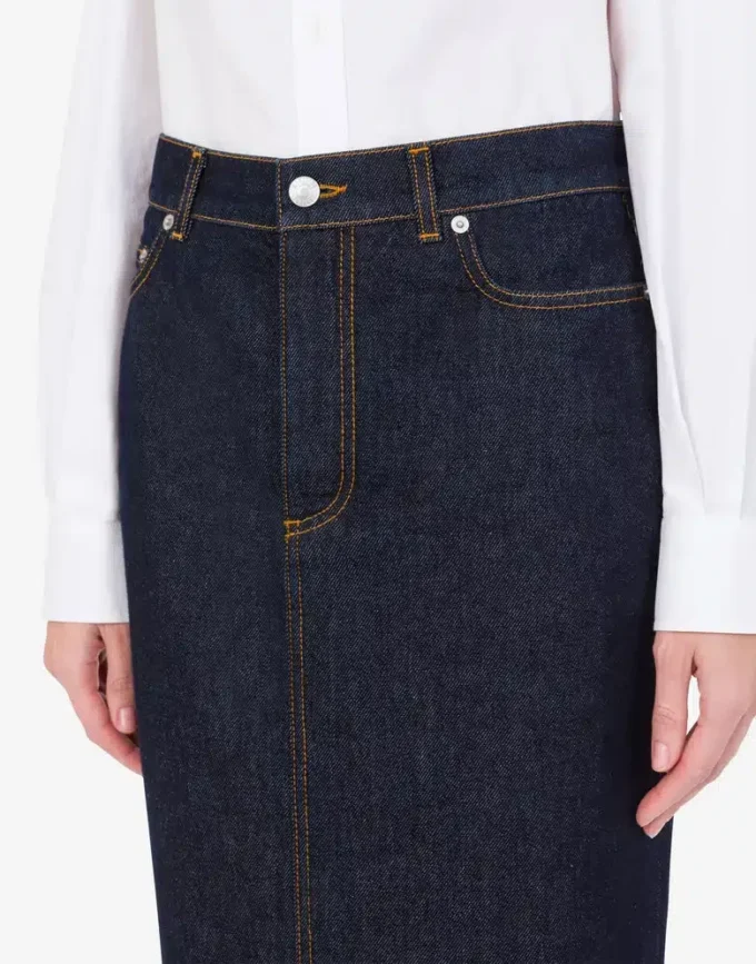 Jupe en denim bleu Jupe en denim bleu