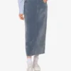 Jupe en denim floqué Jupe en denim floqué