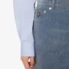 Jupe en denim floqué Jupe en denim floqué