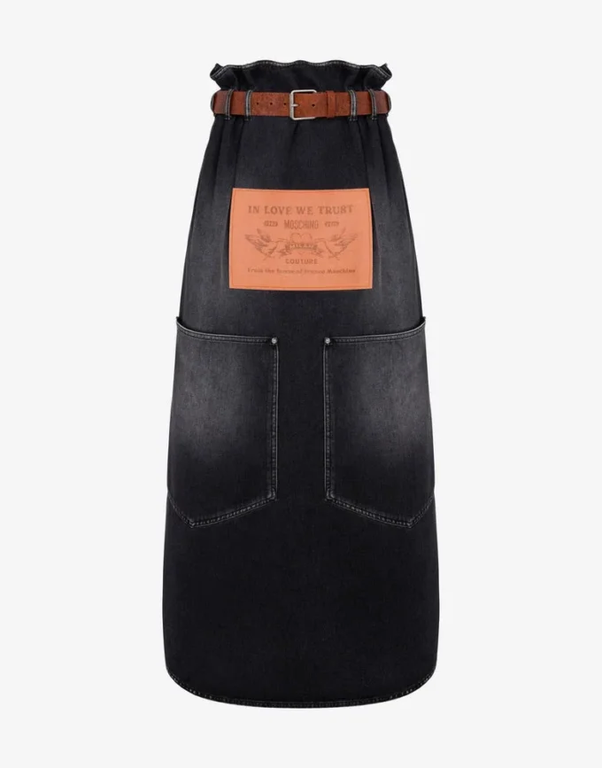 Jupe en denim noir