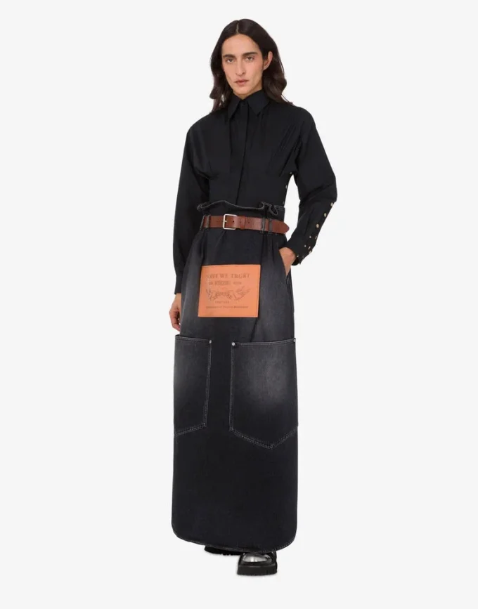 Jupe en denim noir
