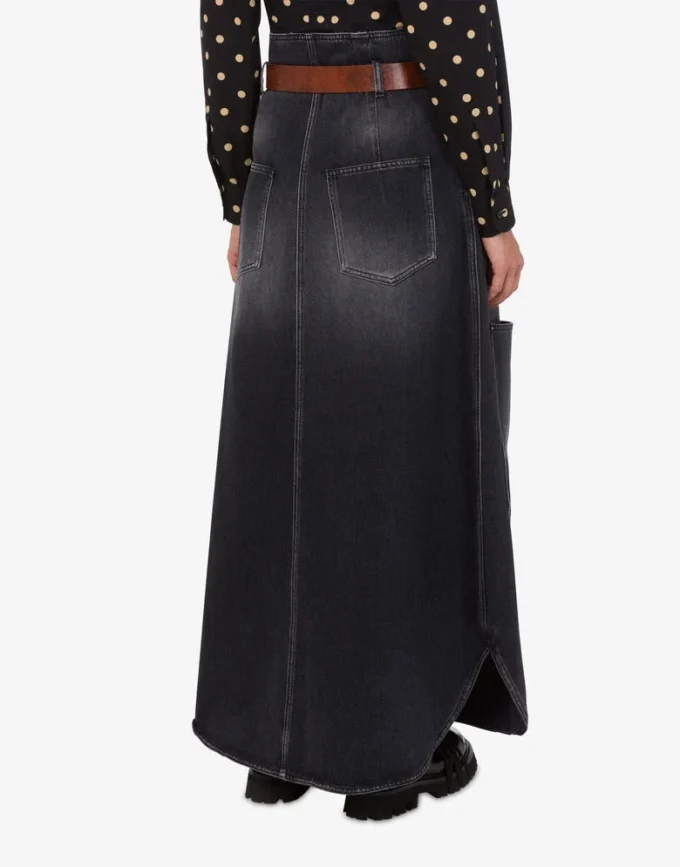 Jupe en denim noir
