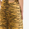 Jupe en gabardine de coton stretch imprimée