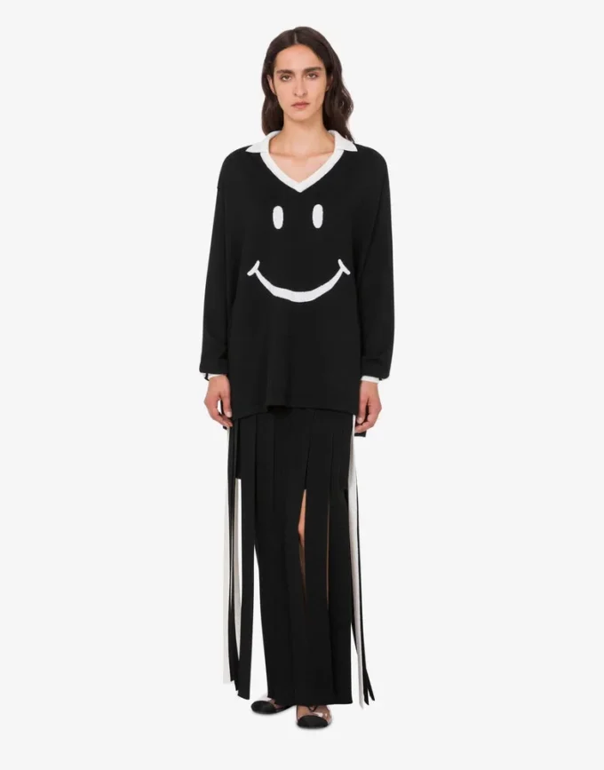 Pull Smiley® en laine mérinos extra-fine Pull Smiley® en laine mérinos extra-fine
