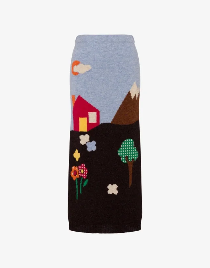 Jupe en laine Shetland Archive