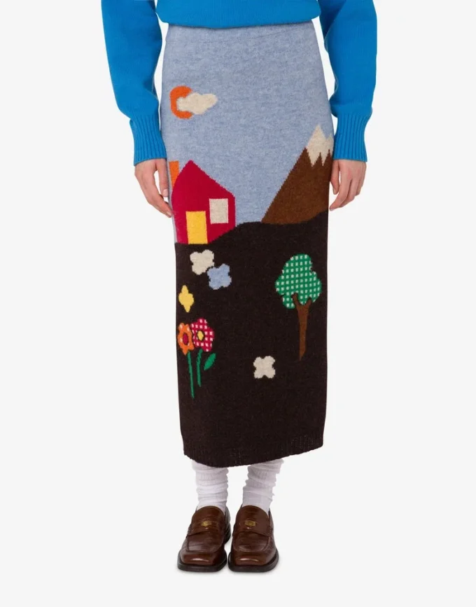 Jupe en laine Shetland Archive
