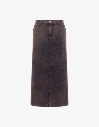 Jupe en toile de coton surteinte