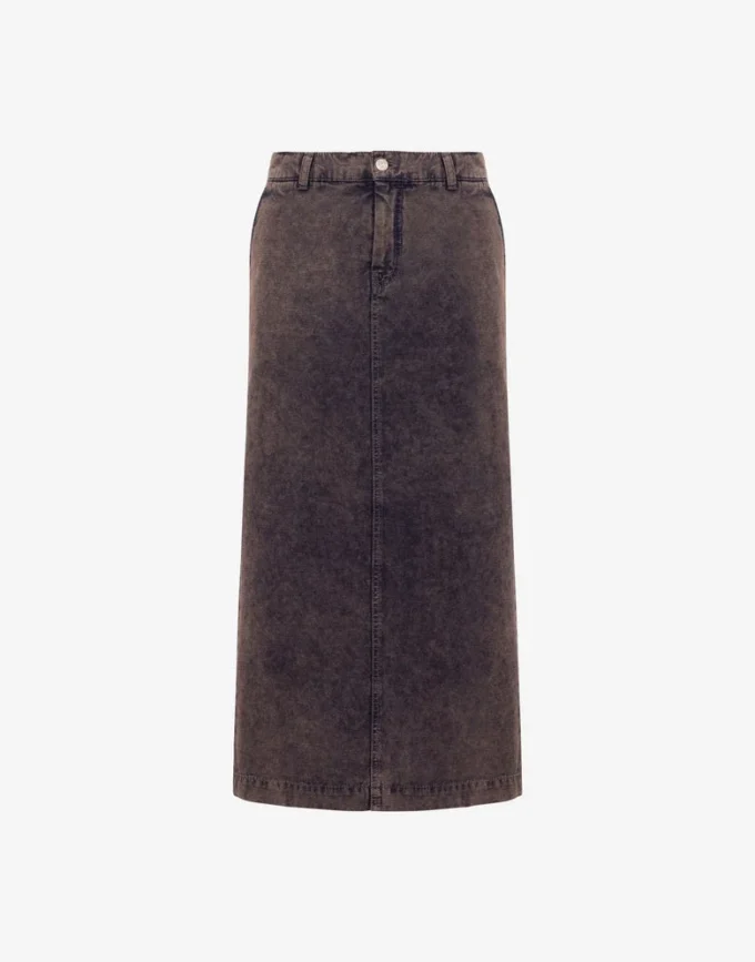 Jupe en toile de coton surteinte Jupe en toile de coton surteinte