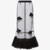 Jupe en tulle brodé