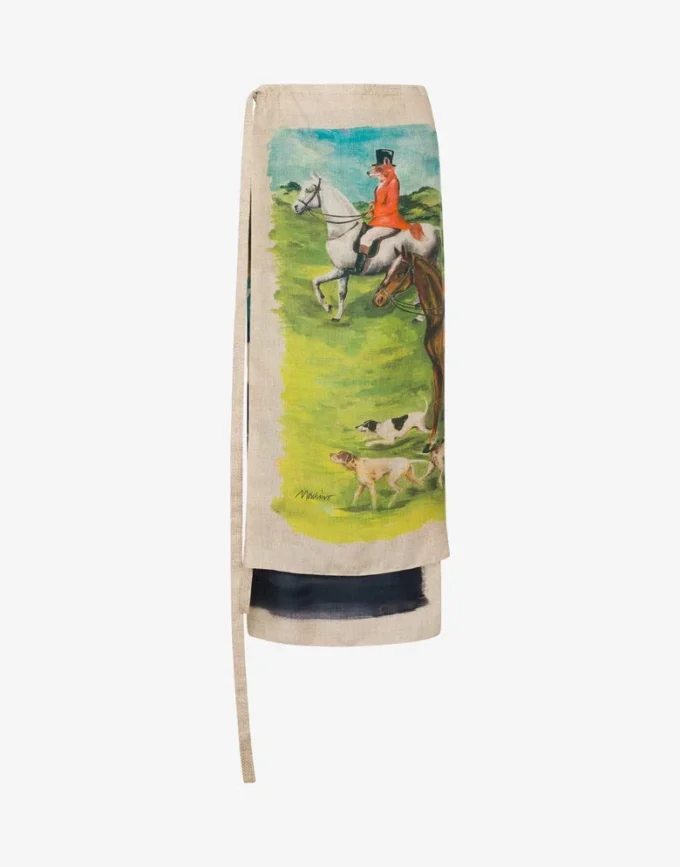 Jupe en twill de soie imprimé Jupe en twill de soie imprimé