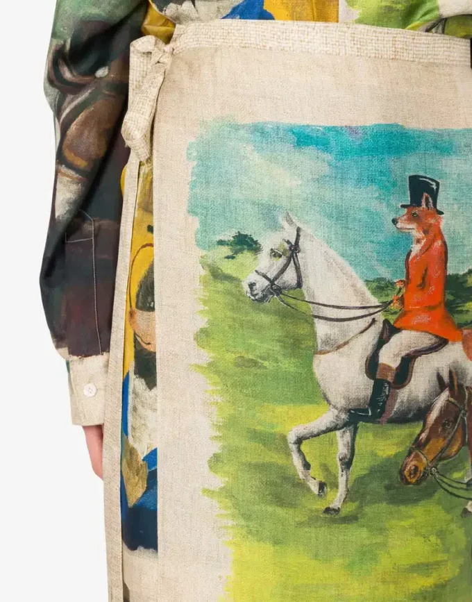 Jupe en twill de soie imprimé Jupe en twill de soie imprimé
