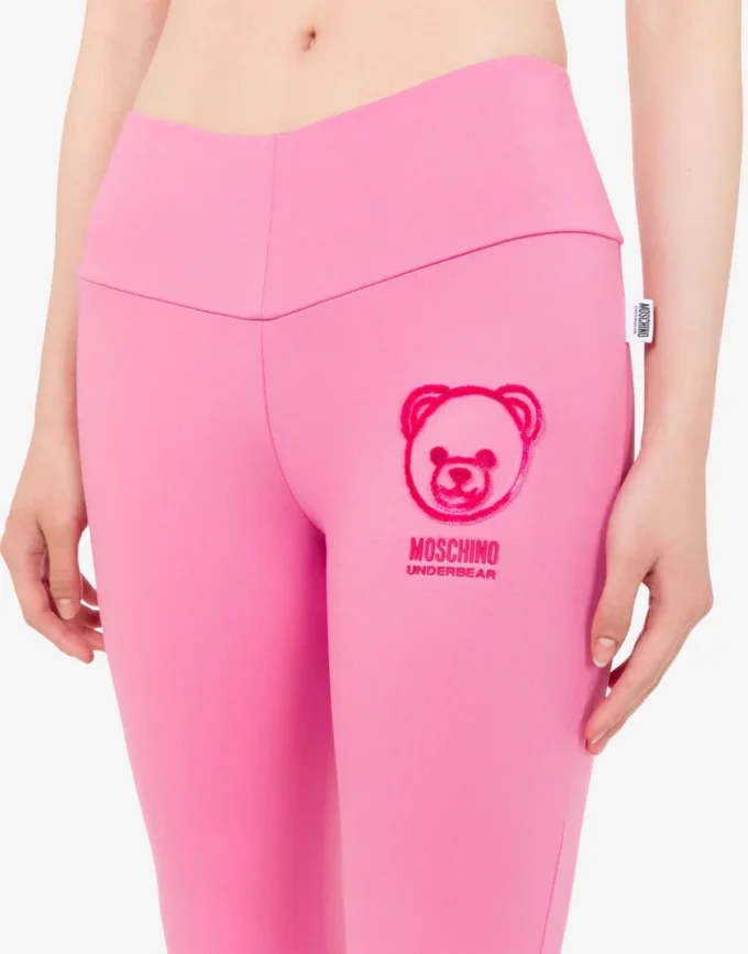 Leggings Moschino Teddy Bear en tissu technique