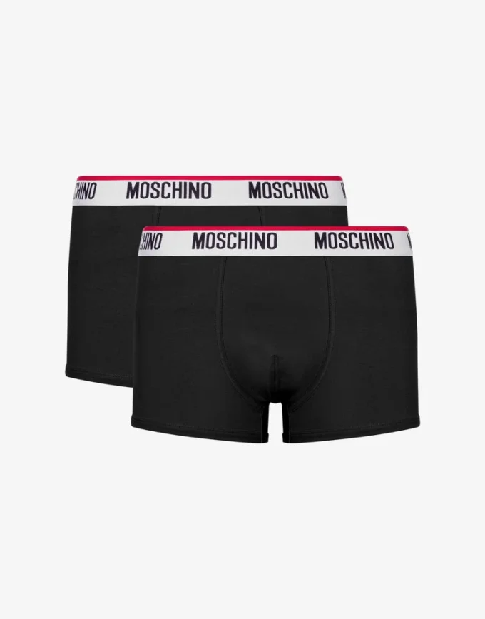 Logo Band lot de 2 boxers en jersey stretch