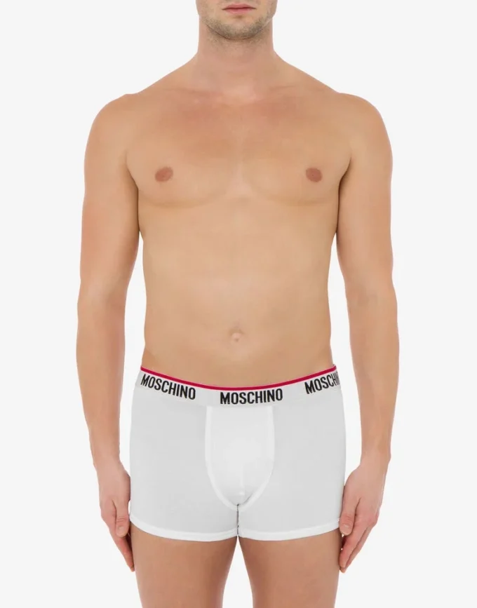 Logo Band lot de 2 boxers en jersey stretch