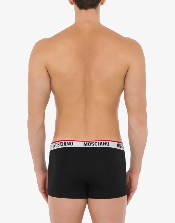 Logo Band lot de 2 boxers en jersey stretch
