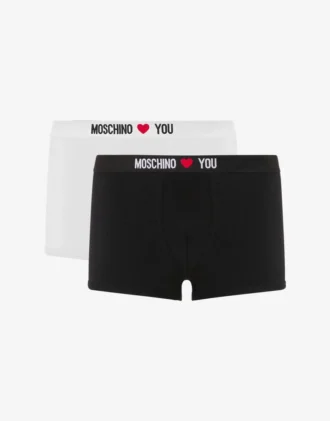 Lot de 2 boxers en jersey stretch My Valentine