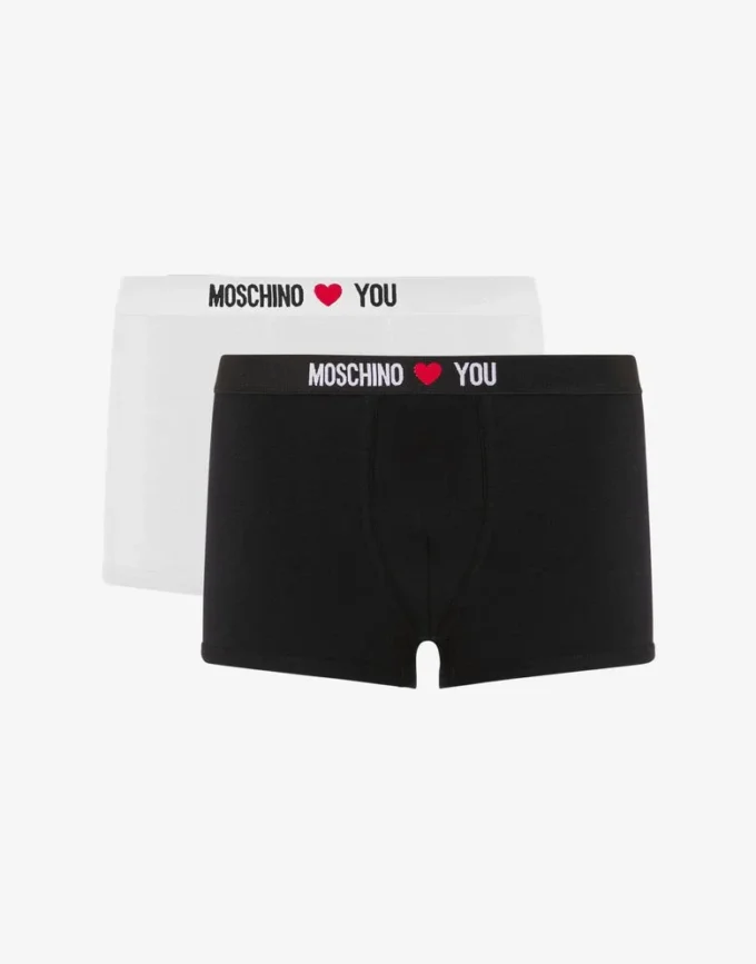 Lot de 2 boxers en jersey stretch My Valentine