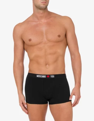 Lot de 2 boxers en jersey stretch My Valentine