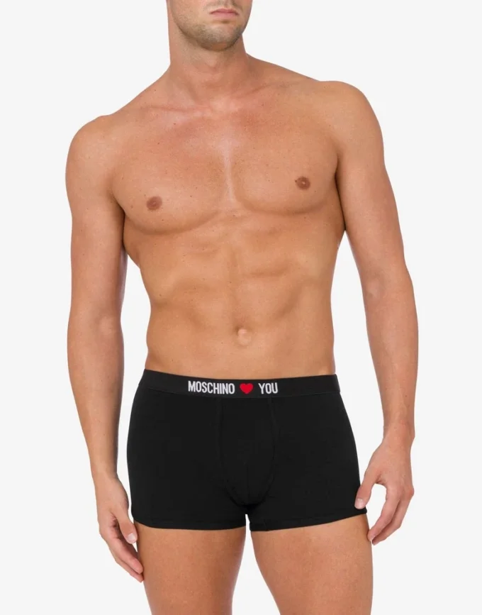 Lot de 2 boxers en jersey stretch My Valentine