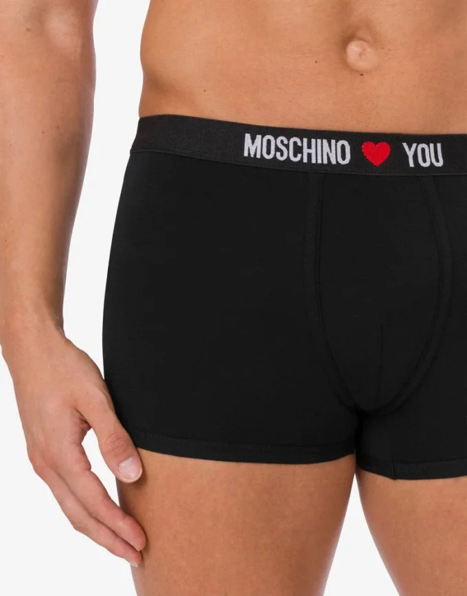 Lot de 2 boxers en jersey stretch My Valentine