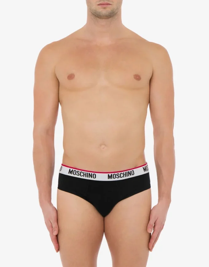 Lot de 2 slips extensibles avec bande logo