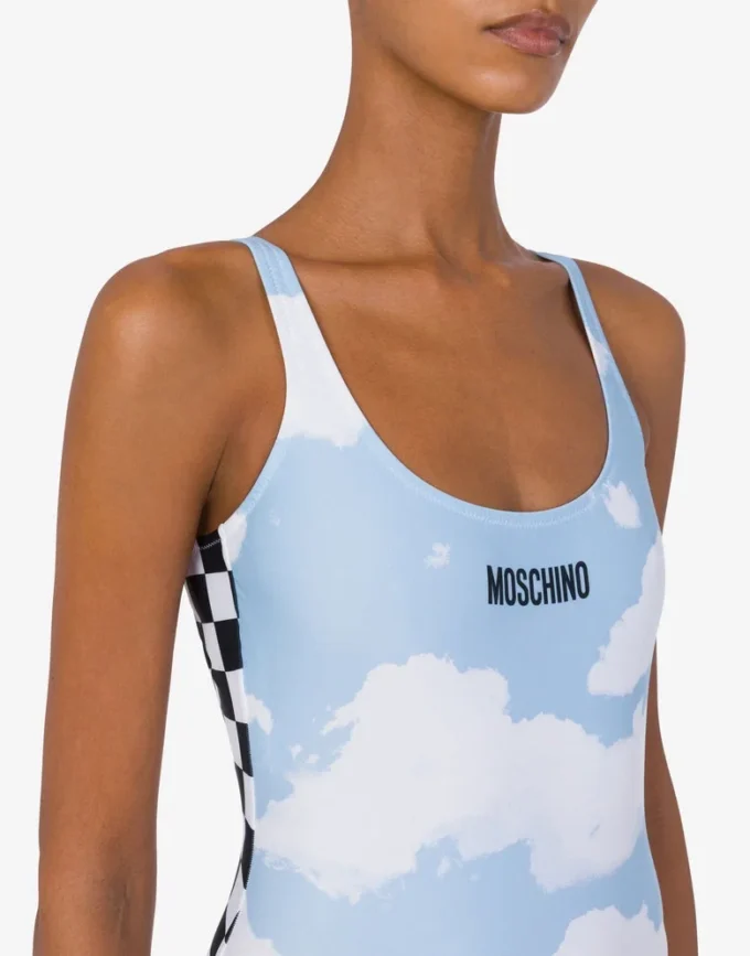Maillot de bain une pièce Clouds and Check