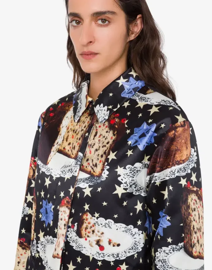 Manteau en coton mélangé imprimé Manteau en coton mélangé imprimé