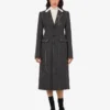 Manteau en toile de laine brodée Manteau en toile de laine brodée