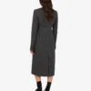 Manteau en toile de laine brodée Manteau en toile de laine brodée