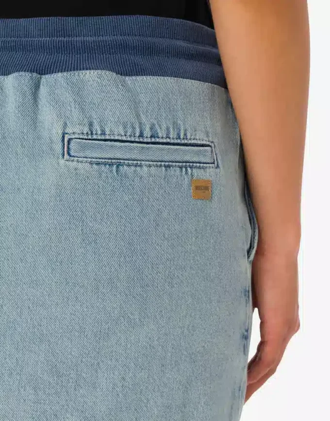 Mini-jupe en denim de coton Mini-jupe en denim de coton