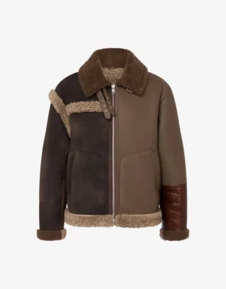 Mélange de peau de mouton et de shearling