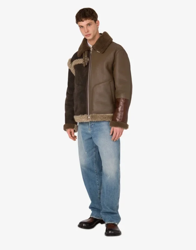 Mélange de peau de mouton et de shearling Mélange de peau de mouton et de shearling