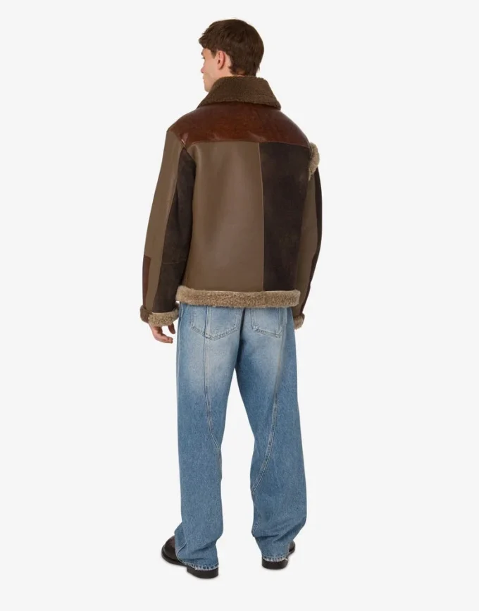 Mélange de peau de mouton et de shearling Mélange de peau de mouton et de shearling