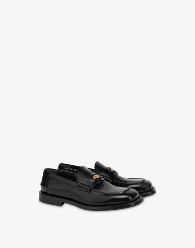 Mocassins en cuir de veau brossé Mocassins en cuir de veau brossé