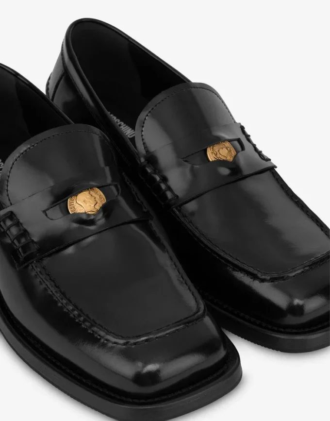 Mocassins en cuir de veau brossé Mocassins en cuir de veau brossé