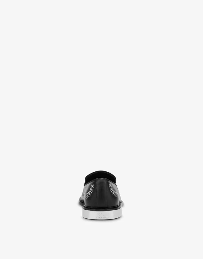 Mocassins en cuir de veau imprimé Mocassins en cuir de veau imprimé
