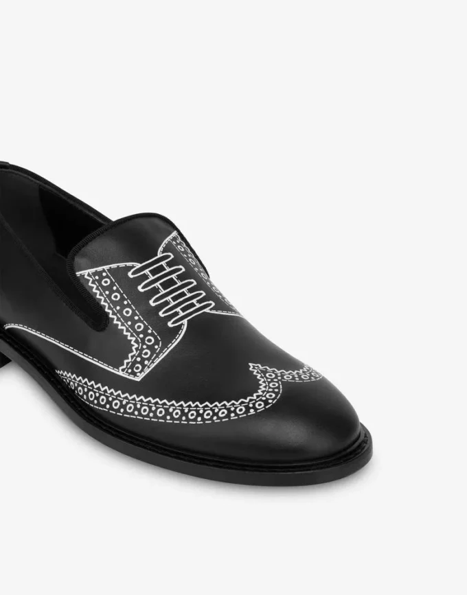 Mocassins en cuir de veau imprimé Mocassins en cuir de veau imprimé