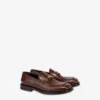 Mocassins en cuir de veau imprimé croco Mocassins en cuir de veau imprimé croco