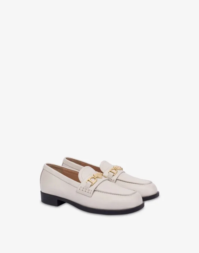 Mocassins universitaires en cuir de veau